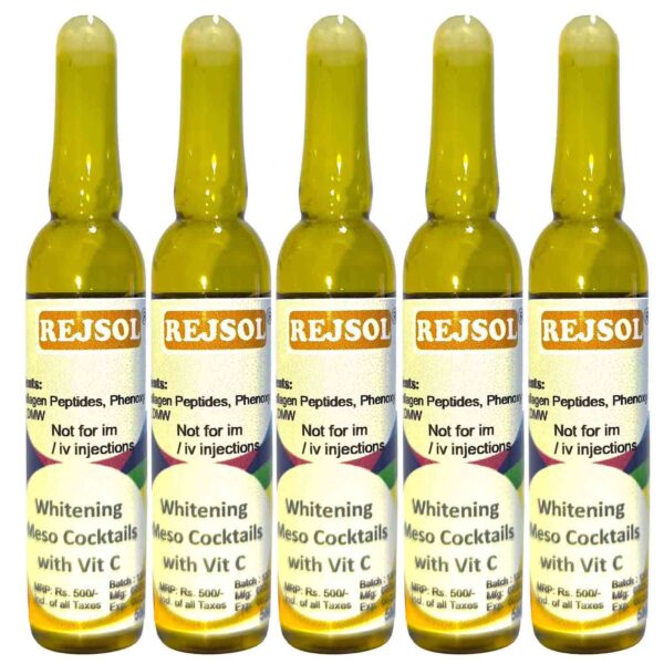 Whitening mesococktails 5ml ampoules set of 5 Pcs.