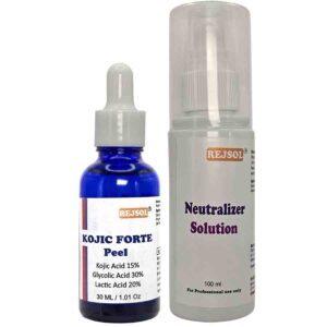 R25  Kojic Forte Peel 30ML Glycolic Acid 30%, Lactic Acid 20%, Kojic Acid 15%.