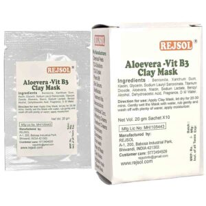 R88 ALOEVERA VIT B3 (Niacinamide) CLAY MASK 20gm sachet * 10pcs in box